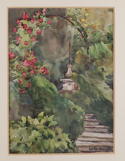Scala in giardino