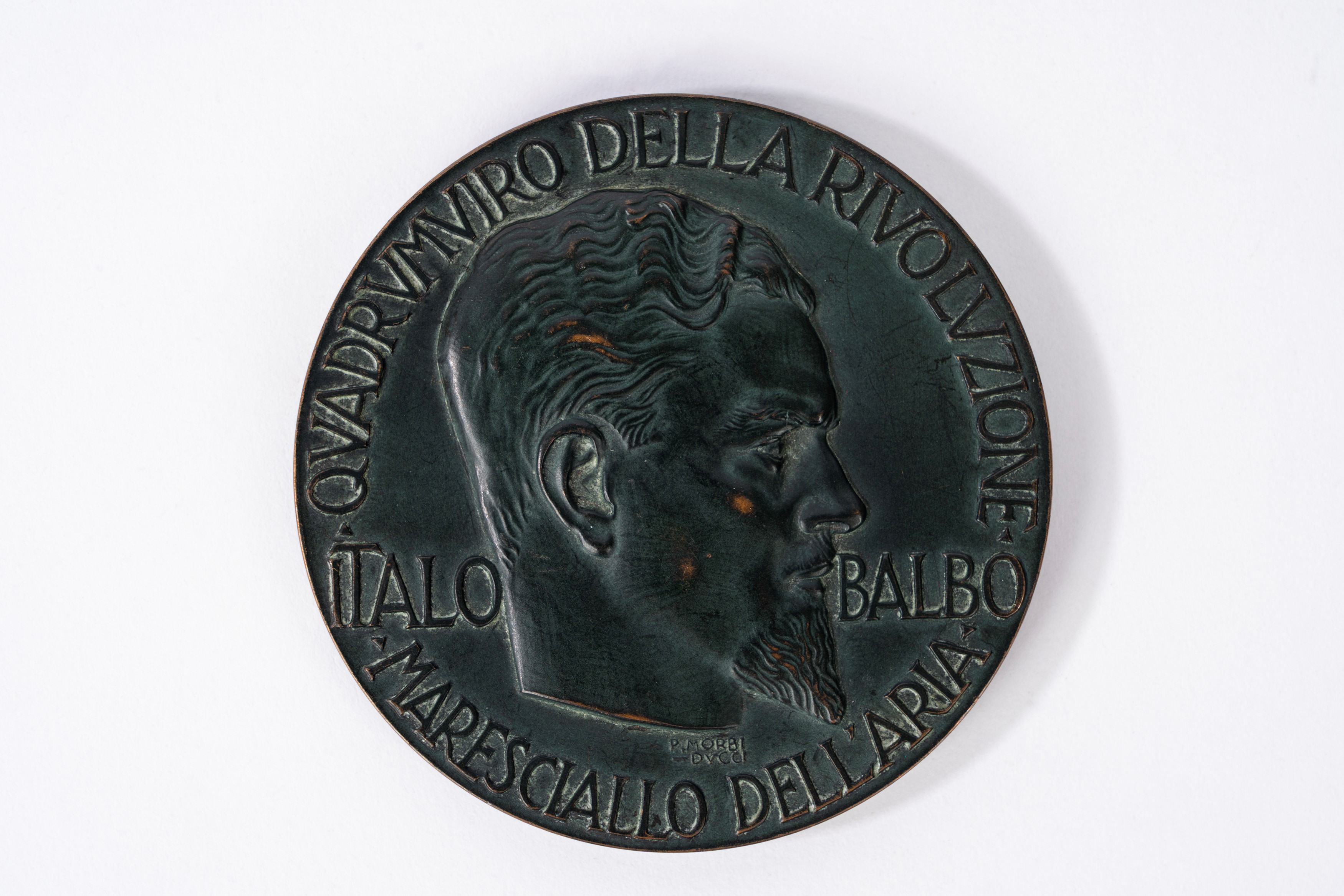 Publio Morbiducci, Medaglia commemorativa in bronzo per il primo anniversario della morte di Ital...