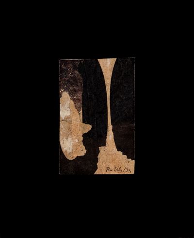 Senza titolo (décollage su tela), 1954