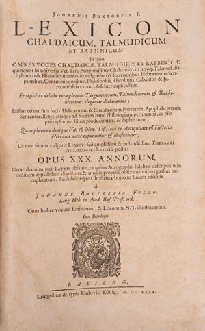 Lexicon chaldaicum, talmudicum et rabbinicum