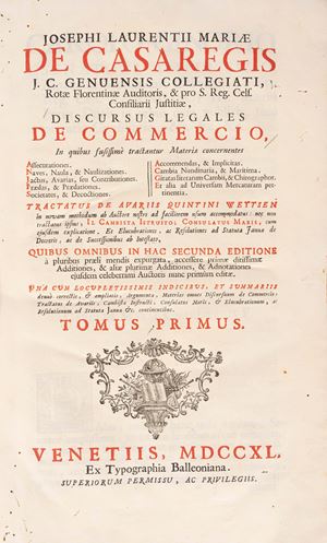 Discursus legales de commercio