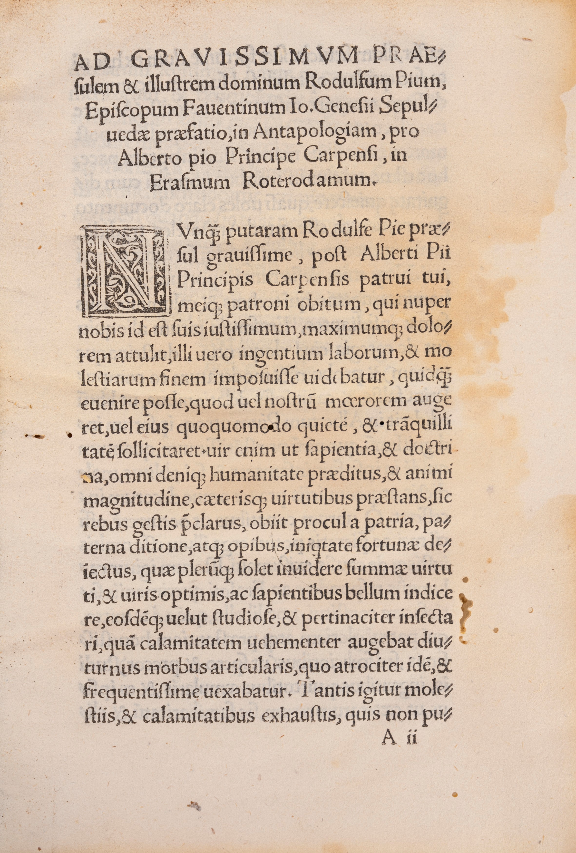 Io. Genesii Sepulvedae Cordubensis Artium & Theologiae Magistri. Antapologia pro Alberto pio Comi...