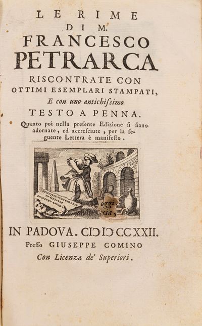 Le rime riscontrate con ottimi esemplari e con uno antichissimo testo a penna, 1722