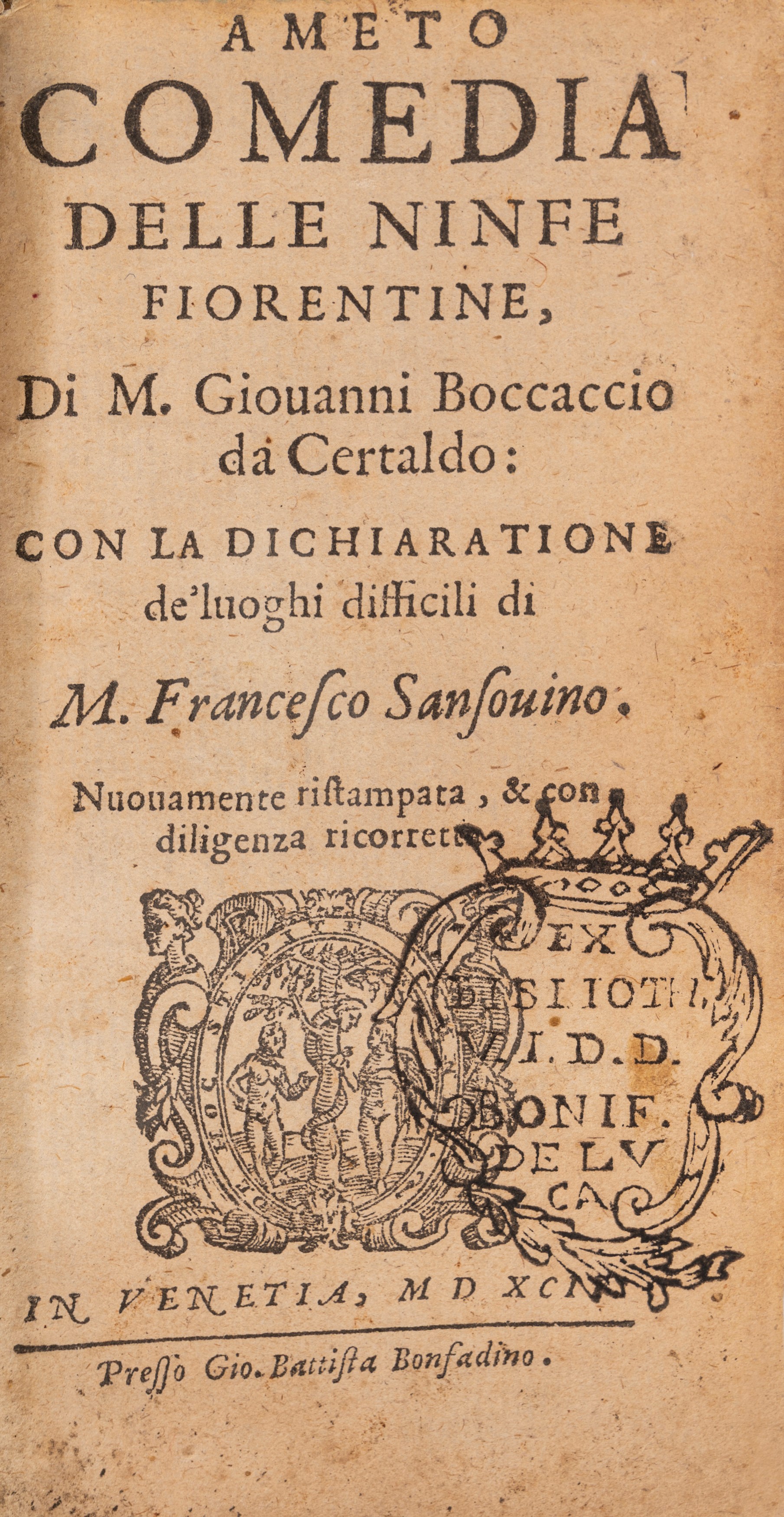 Ameto Comedia delle Ninfe Fiorentine