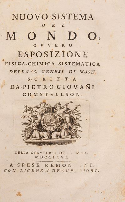 Nuovo sistema del mondo, ovvero esposizione fisica-chimica sistematica della S. Genesi di Mosè (1...