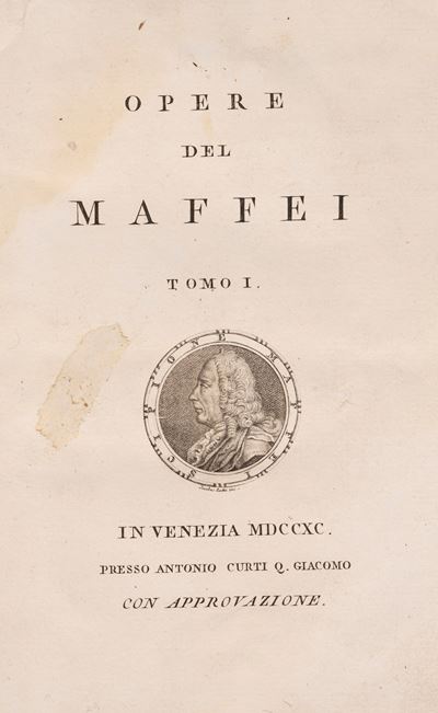 Venezia e Antonio Curti Q. Giacomo, edizione del 1790 in 8°, 2 volumi