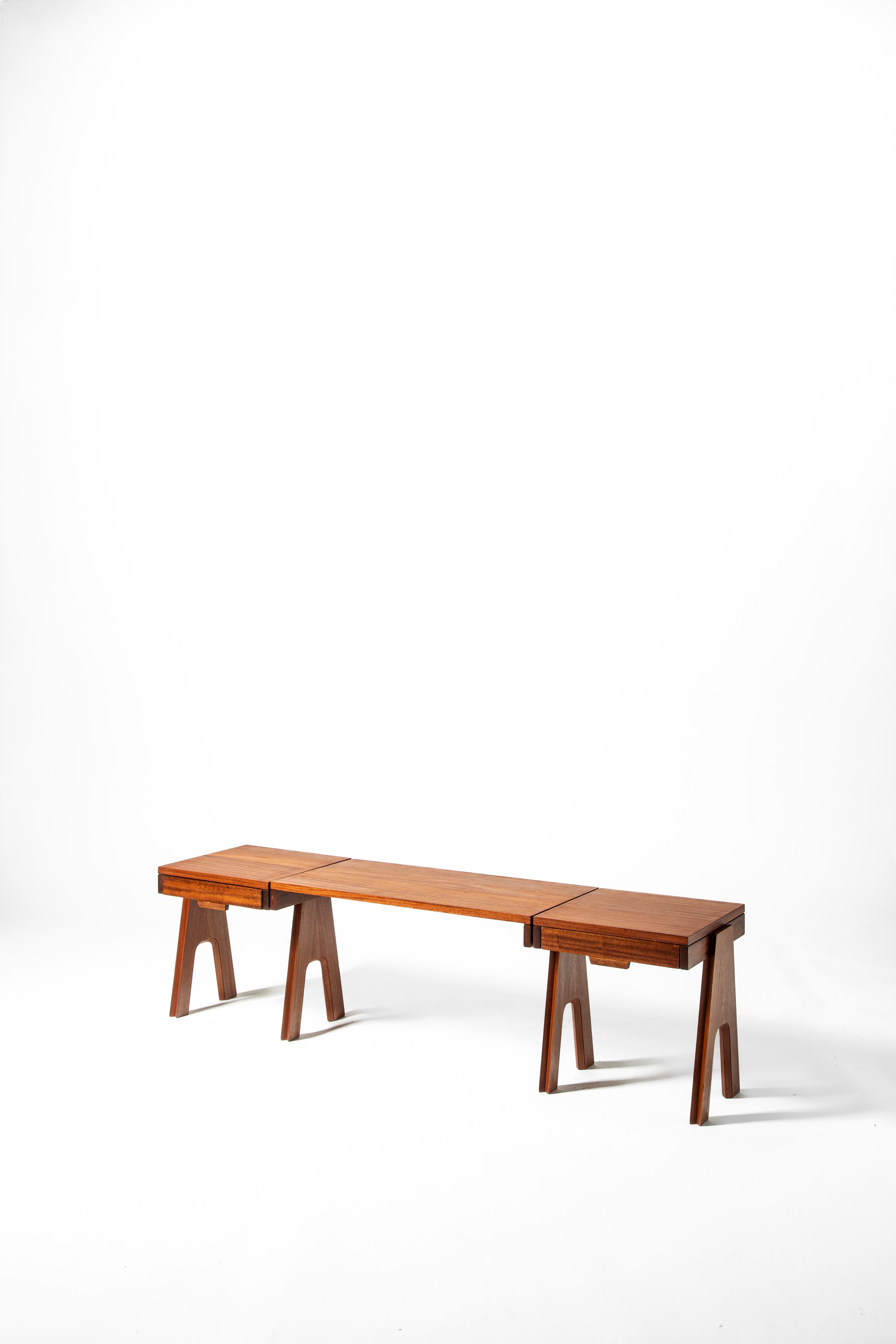 Angelo Mangiarotti, Bruno Morassutti - Coppia di comodini/side table della serie “Cavalletto”