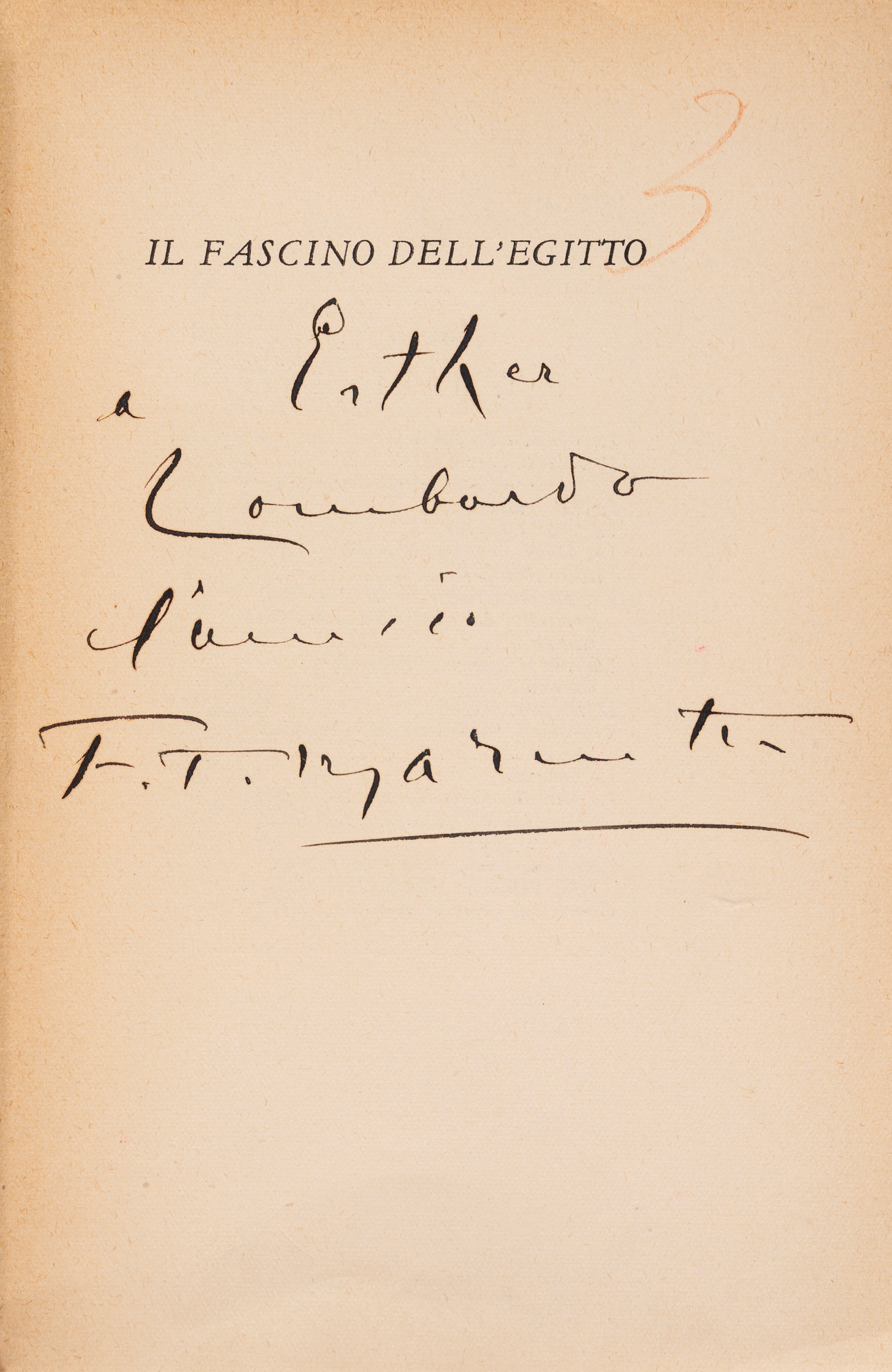 Filippo Tommaso Marinetti - Il fascino dell’Egitto