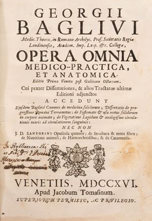 Opera Omnia medico-pratica, et anatomica