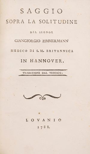 Saggio sopra la solitudine