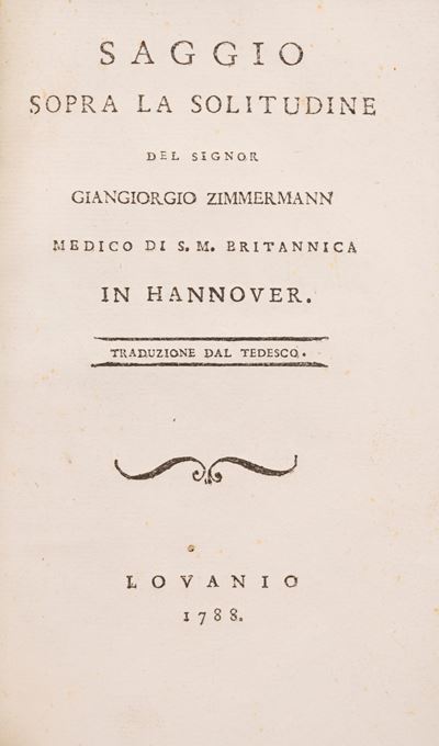 Saggio sopra la solitudine