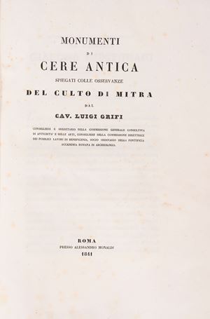 Monumenti di Cere Antica spiegati colle osservanze del Culto di Mitra
