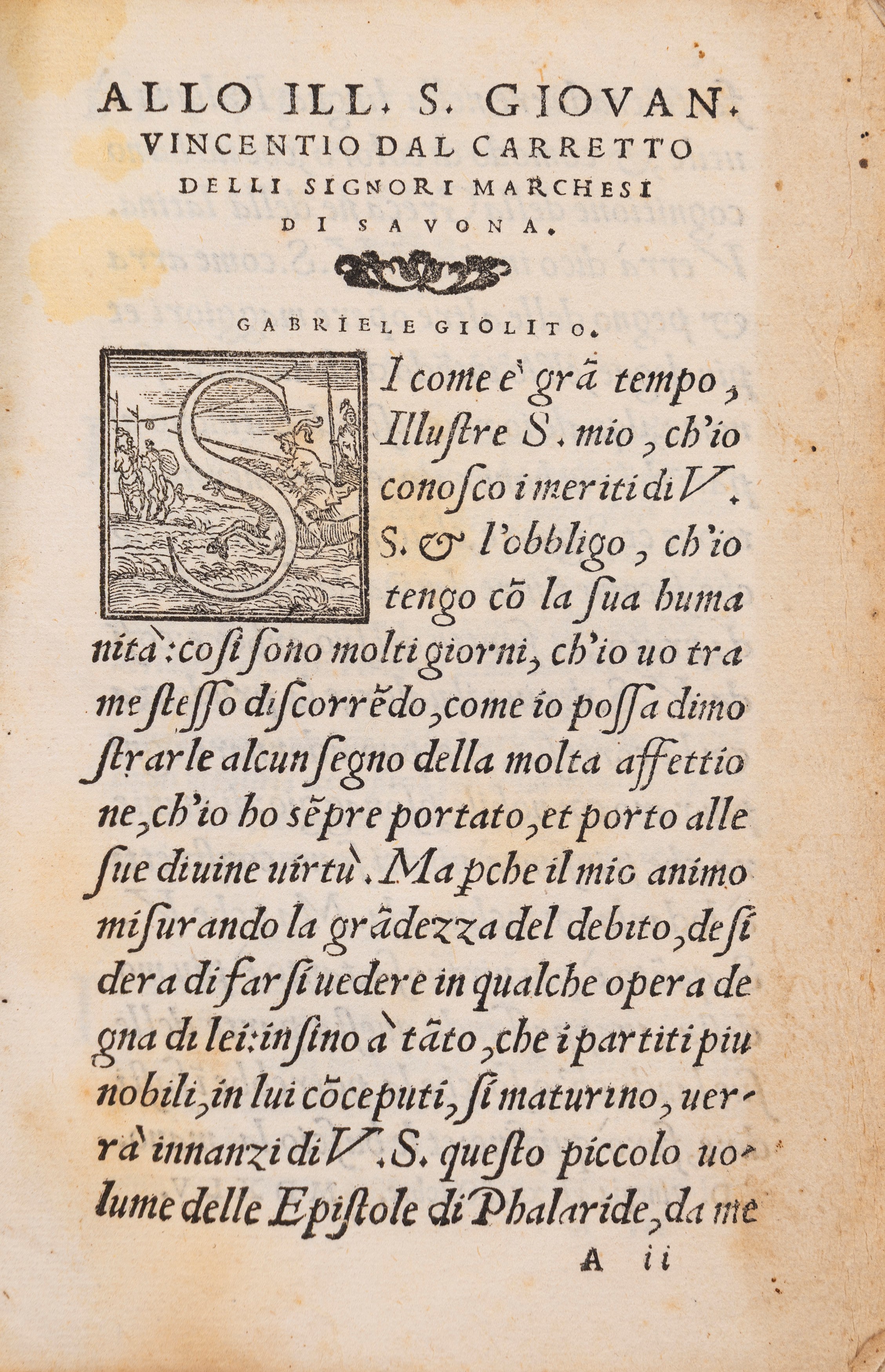 Epistole di Phalaride tiranno degli Agrigentini tradotte da la lingua greca nella Volgare Italian...