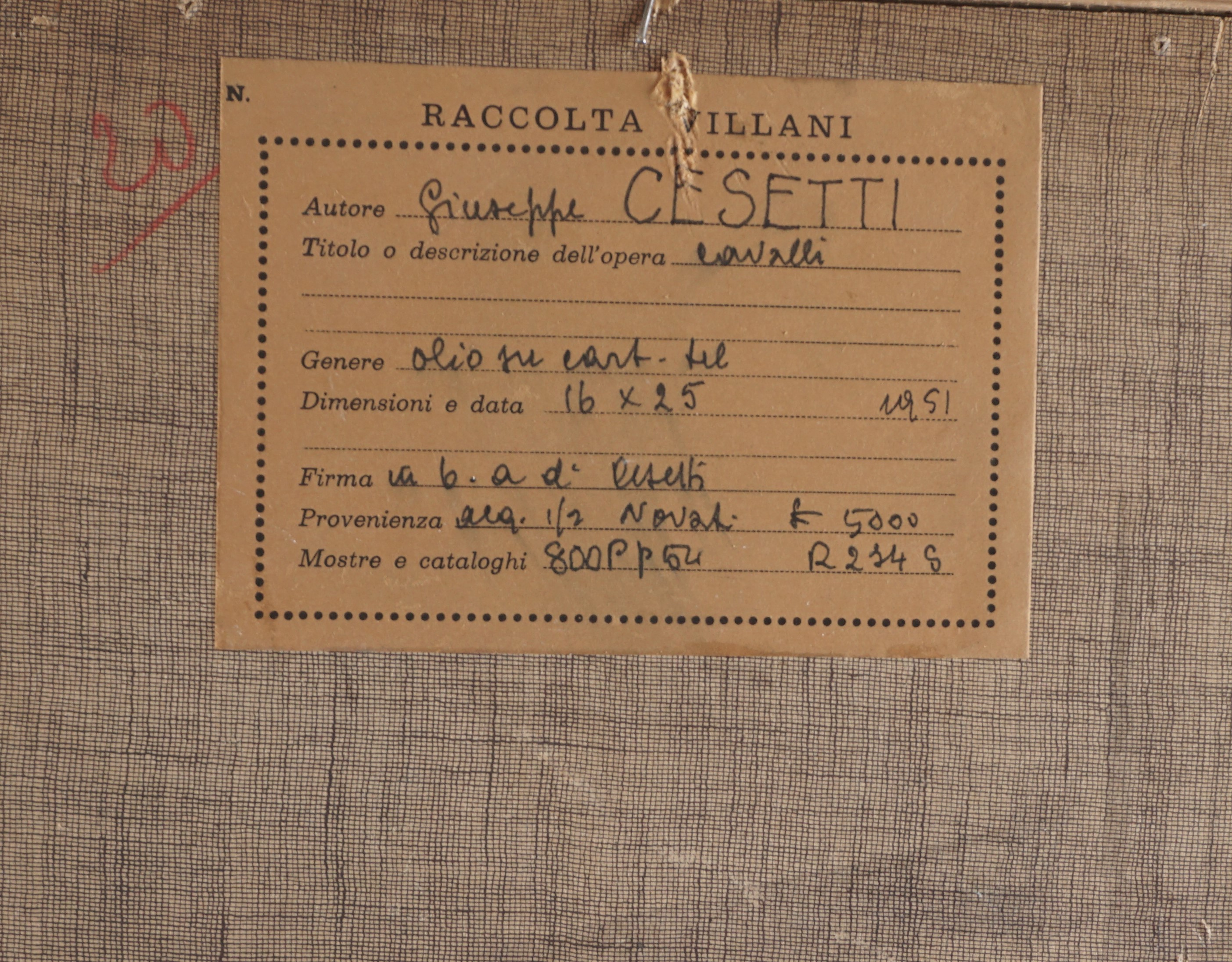 Giuseppe Cesetti - Cavalli