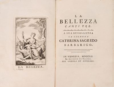 La bellezza, canti tre (Venezia, 1752)