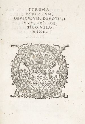 Strena parcarum, opusculum, devotissimum s.ub poetico velamine.
