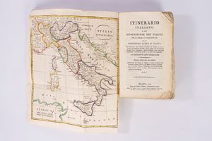 Itinerario italiano dei viaggi o sia descrizione dei viaggi per le strade pi&ugrave; frequentate alle principali citt&agrave; d'Italia