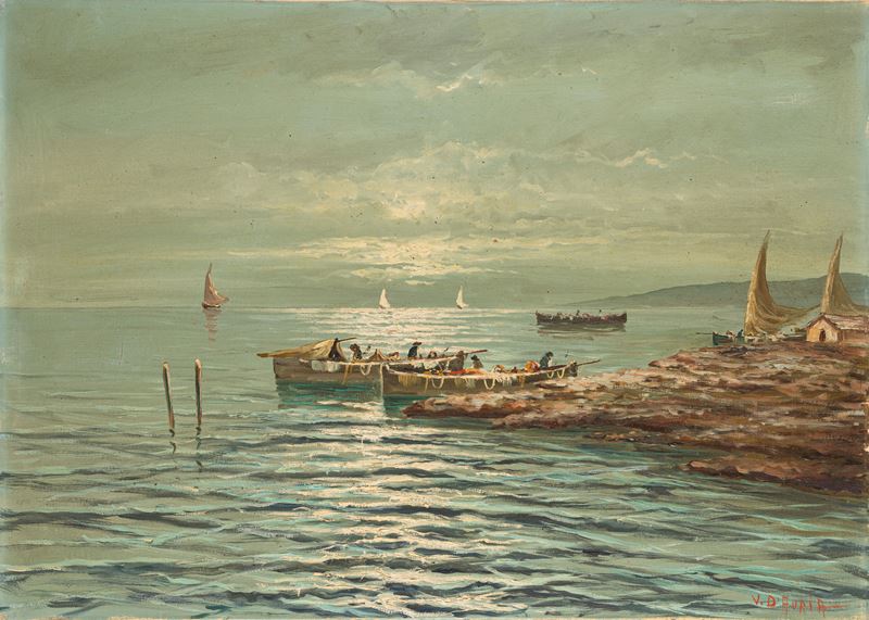 Vincenzo D'auria - Vincenzo D’Auria, Pescatori in mare