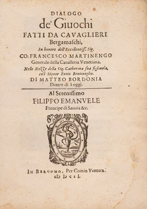 Dialogo de' Giuochi fatti da cavaglieri Bergamaschi