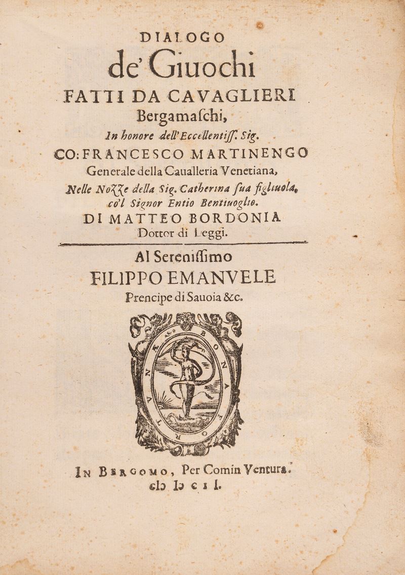 Dialogo de' Giuochi fatti da cavaglieri Bergamaschi