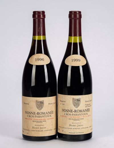 Henry Jayer, Selezione Vosne-Romanée e Cros-Parantoux (2 bottiglie)