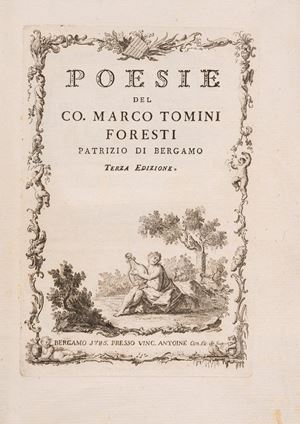 Poesie del co. Marco Tomini Foresti patrizio di Bergamo