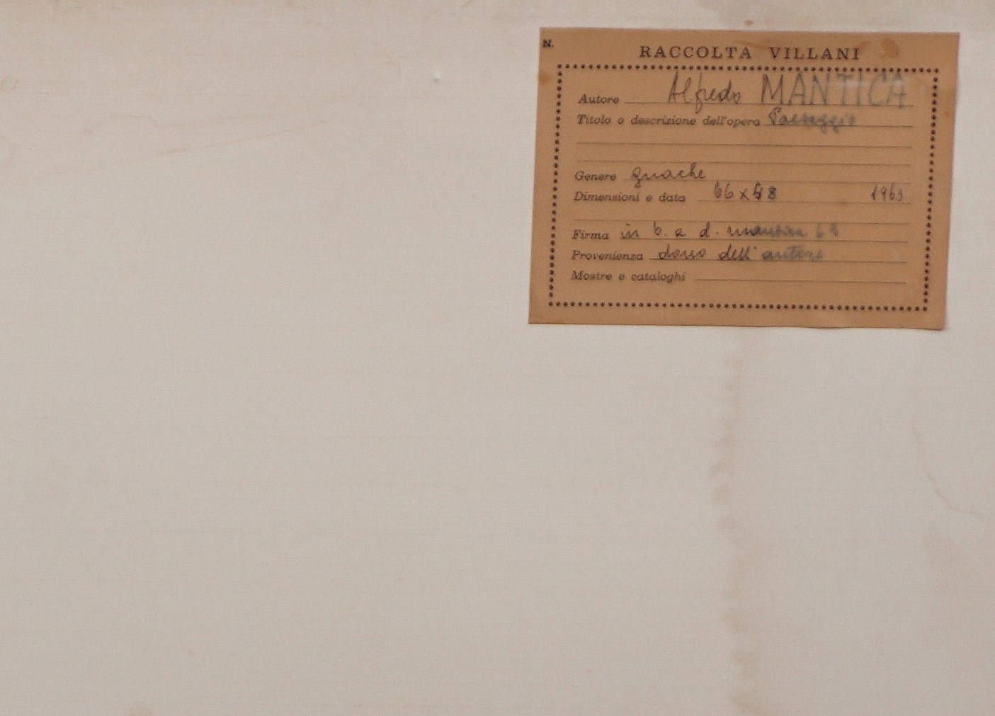Alfredo Mantica - Paesaggio, china acquarellata su carta