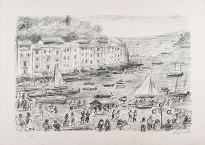 Portofino, litografia senza cornice
