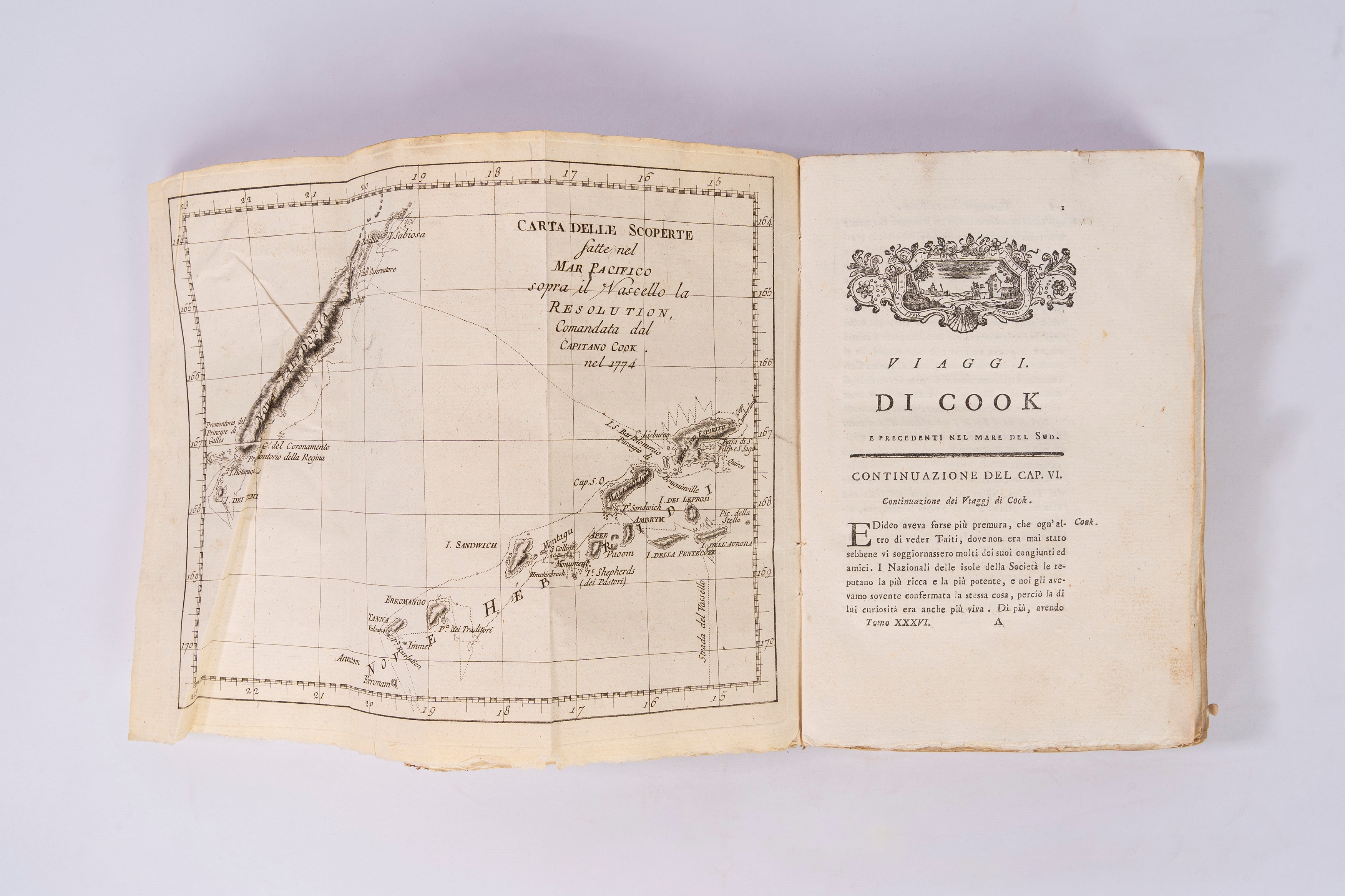 Jean-françois De la Harpe - Compendio della storia generale de' Viaggi (1781), diciassette volumi