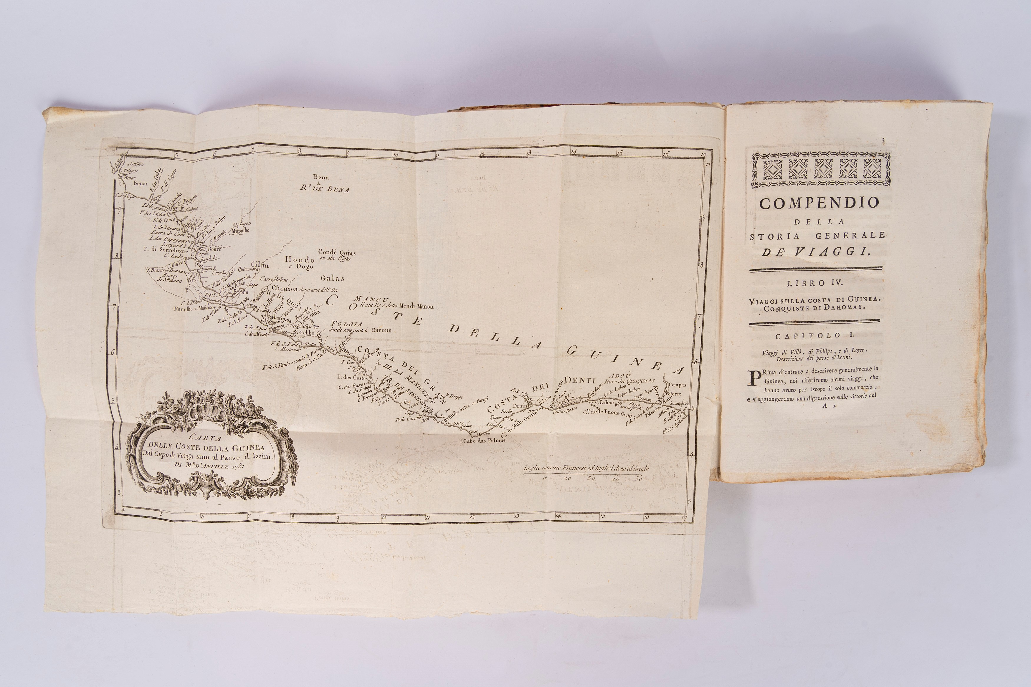 Jean-françois De la Harpe - Compendio della storia generale de' Viaggi (1781), diciassette volumi
