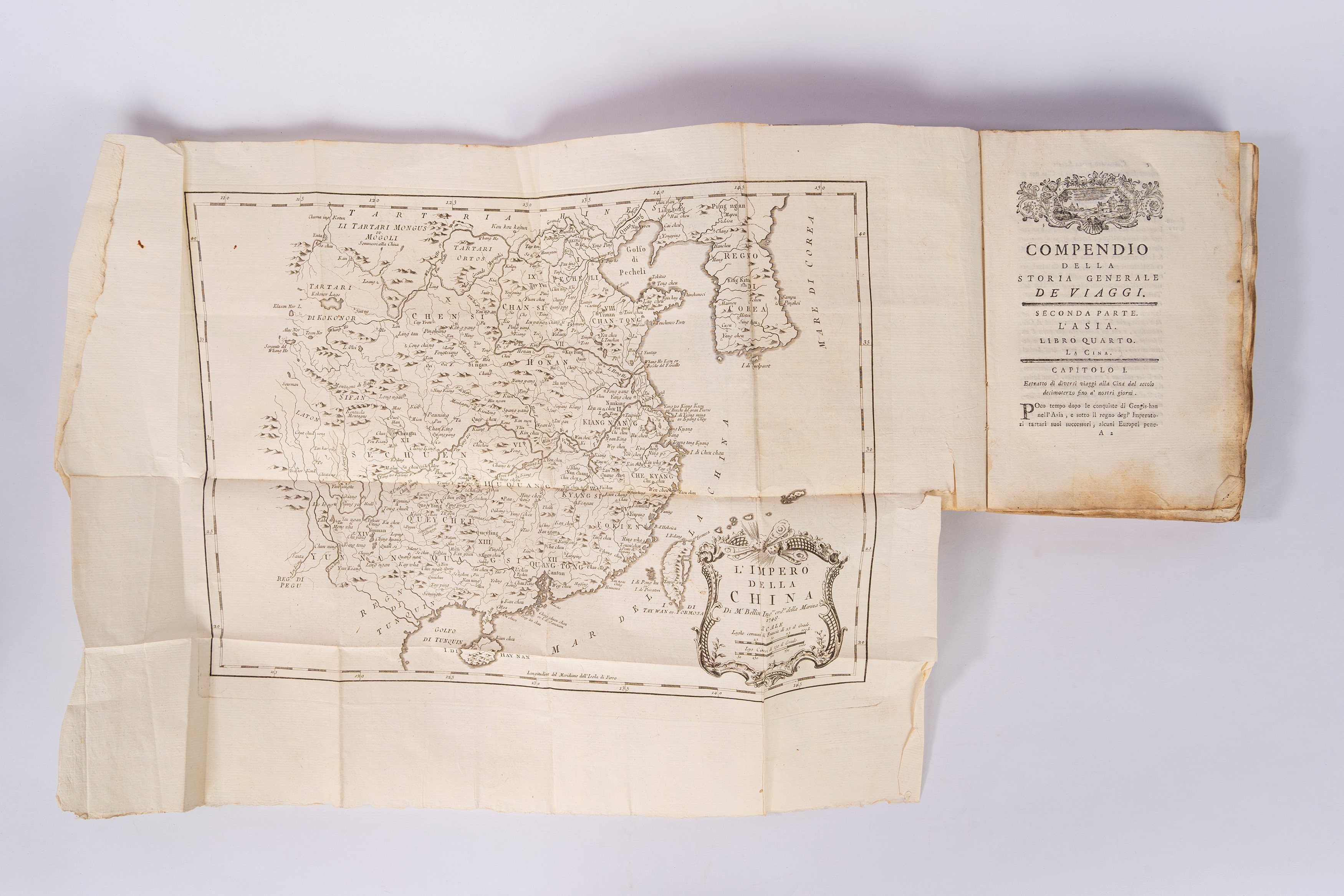 Jean-françois De la Harpe - Compendio della storia generale de' Viaggi (1781), diciassette volumi