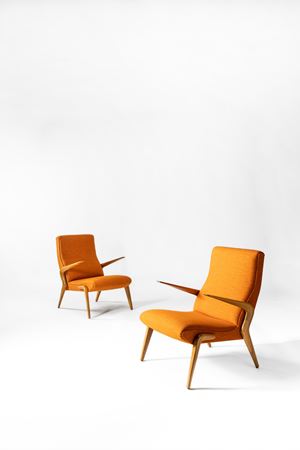 Pair of armchairs model no. P71