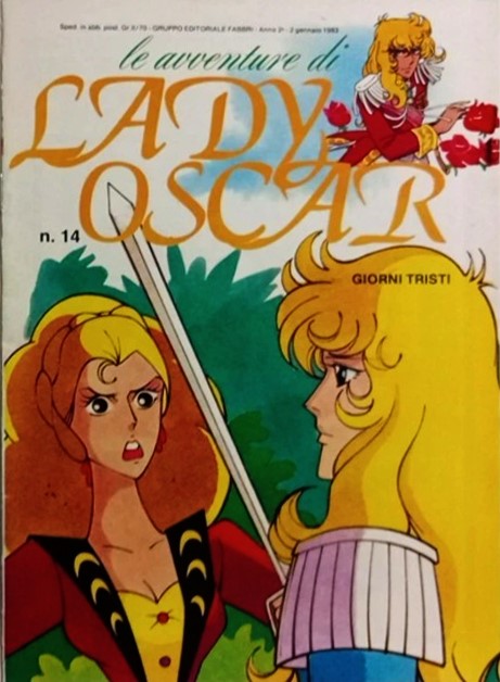 Sergio Frigerio - Lady Oscar – Giorni tristi (originale di copertina), 1982