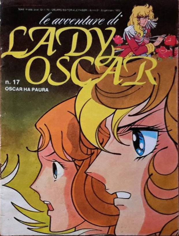 Sergio Frigerio - Lady Oscar - Oscar ha paura (originale di copertina), matita, tempera e acquere...