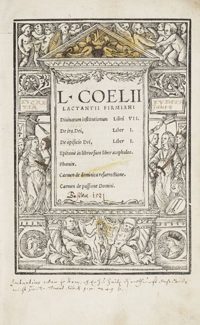 Divinarum Institutionum Libri VII. De Ira Dei, De Opificio Dei, Epitome in Libros Suos Liber Acep...