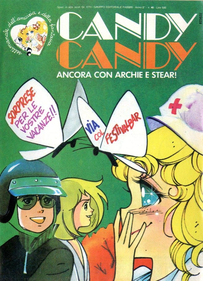 Sergio Frigerio - Candy Candy n. 40 (originale di copertina), matita, tempera e acquerello su car...