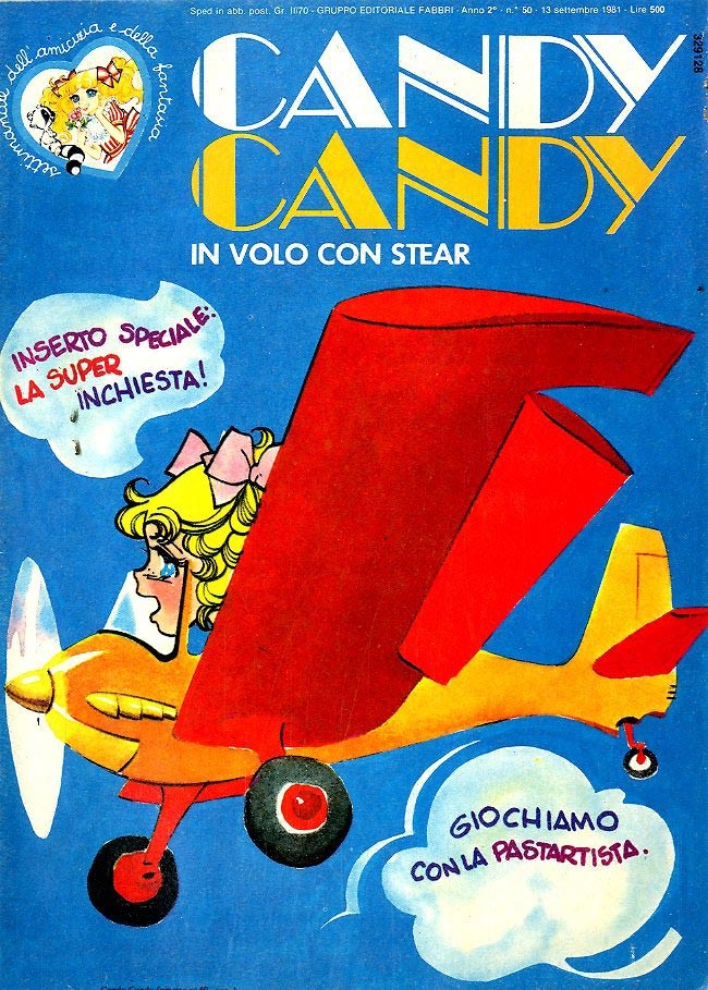 Sergio Frigerio - Candy Candy n. 50 (originale di copertina), matita, tempera e acquerello su car...