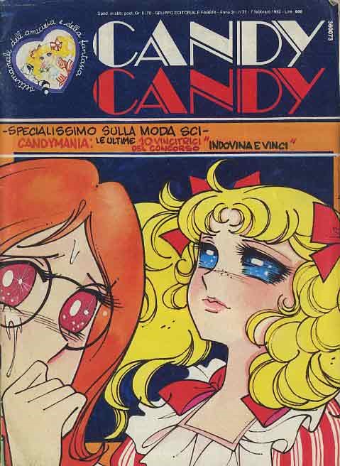 Sergio Frigerio - Candy Candy n. 71 (originale di copertina), matita, tempera e acquerello su car...