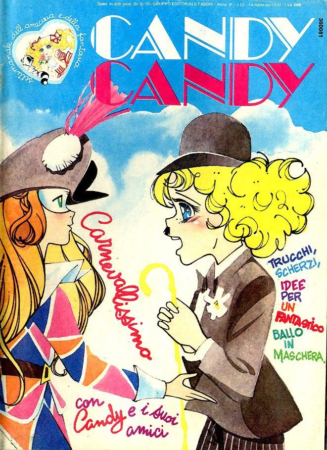 Sergio Frigerio - Candy Candy n. 72 – originale di copertina, matita, tempera e acquerello su car...