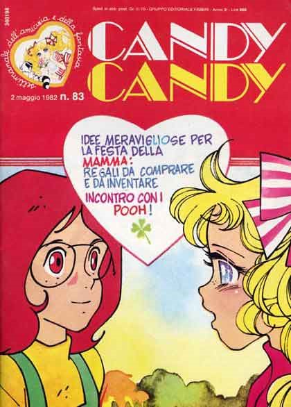 Sergio Frigerio - Candy Candy n. 83 (originale di copertina), matita, tempera e acquerello su car...