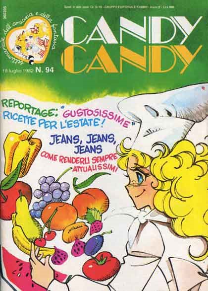 Sergio Frigerio - Candy Candy n. 94 (originale di copertina), matita, tempera e acquerello su car...