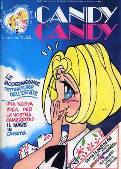 Sergio Frigerio - Candy Candy n. 95 (originale di copertina) — matita, tempera e acquerello su ca...