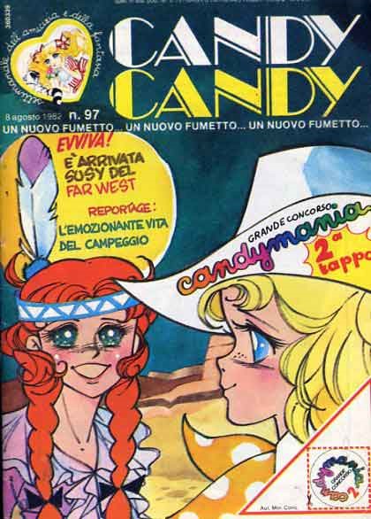 Sergio Frigerio - Candy Candy n. 97 (matita, tempera e acquerello su cartoncino), 1982