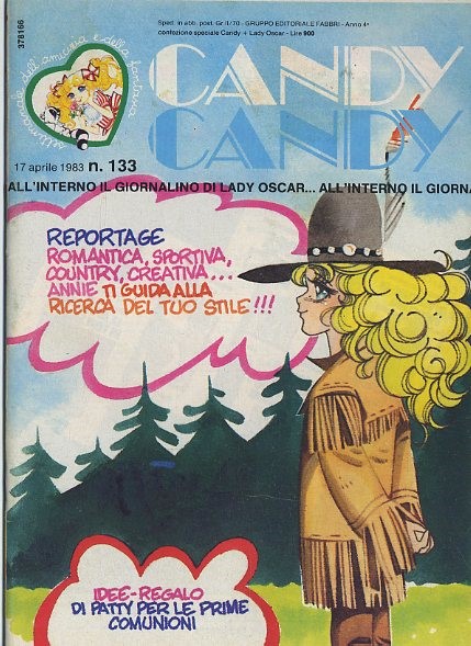 Sergio Frigerio - Candy Candy n. 133 (originale di copertina), matita, tempera e acquerello su ca...