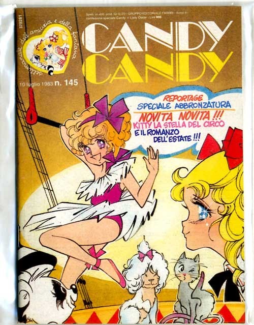 Sergio Frigerio - Candy Candy n. 145 (originale di copertina), matita, tempera e acquerello su ca...