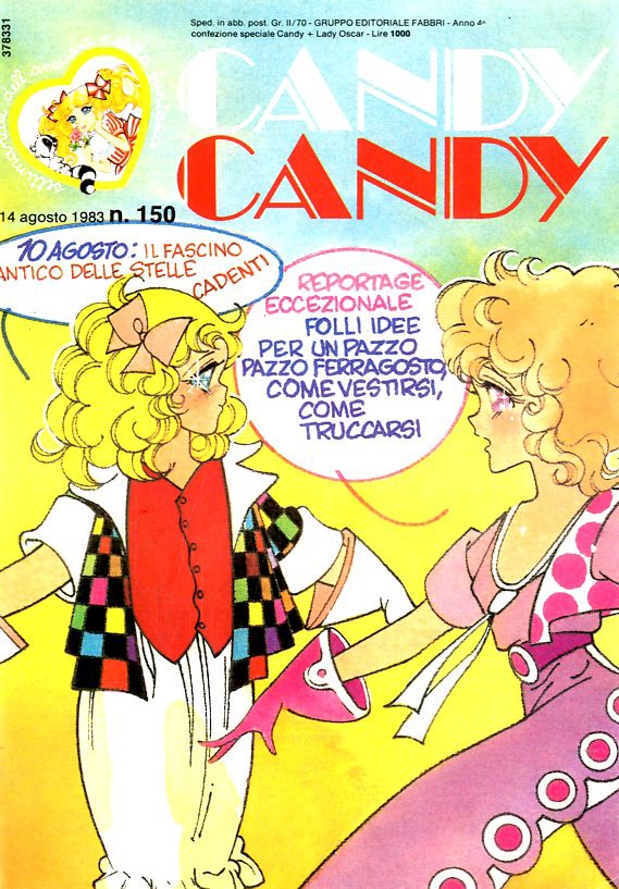 Sergio Frigerio - Candy Candy n. 150 (originale di copertina), matita, tempera e acquerello su ca...