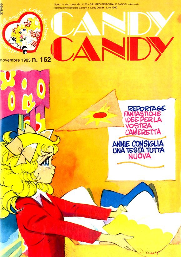 Sergio Frigerio - Candy Candy n. 162 (originale di copertina), matita, tempera e acquerello su ca...