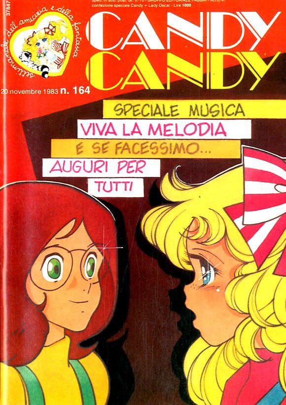 Sergio Frigerio - Candy Candy n. 164 (originale di copertina) – matita, tempera e acquerello su c...