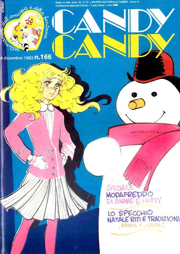 Sergio Frigerio - Candy Candy n. 166 (originale di copertina), matita, tempera e acquerello su ca...