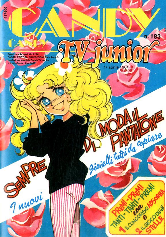 Sergio Frigerio - Candy Candy n. 183, matita tempera e acquerello su cartoncino (1984)